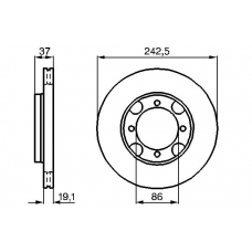 0 986 478 665 BOSCH Тормозной диск