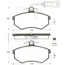 BLF692 QUINTON HAZELL Комплект тормозных колодок, дисковый тормоз