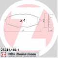 23241.160.1 ZIMMERMANN Комплект тормозных колодок, дисковый тормоз