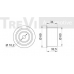 TD1600 TREVI AUTOMOTIVE Паразитный / Ведущий ролик, зубчатый ремень