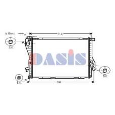 051630N AKS DASIS Радиатор, охлаждение двигателя