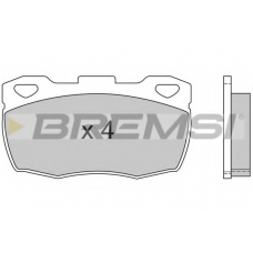BP2401 BREMSI Комплект тормозных колодок, дисковый тормоз