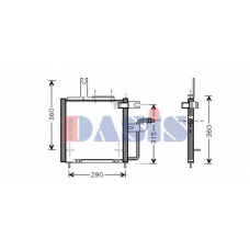 112014N AKS DASIS Конденсатор, кондиционер