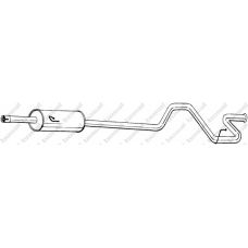 296-295 BOSAL Глушитель выхлопных газов конечный