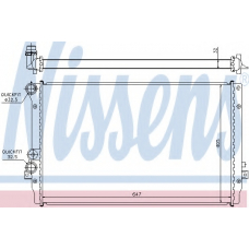 65012 NISSENS Радиатор, охлаждение двигателя