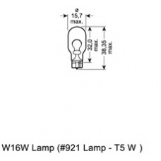 921-02B OSRAM Лампа накаливания, фонарь указателя поворота; Ламп