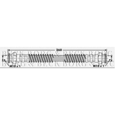 BBH6644 BORG & BECK Тормозной шланг