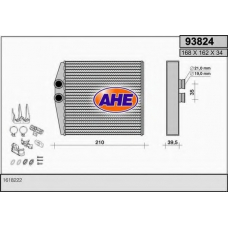93824 AHE Теплообменник, отопление салона