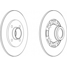 DDF334-1 FERODO Тормозной диск