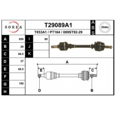 T29089A1 EAI Приводной вал