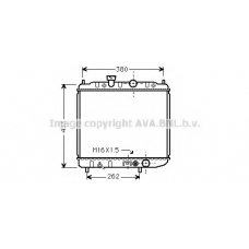 MTA2036 AVA Радиатор, охлаждение двигателя