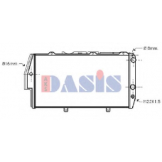 480510N AKS DASIS Радиатор, охлаждение двигателя