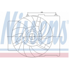 85182 NISSENS Вентилятор, охлаждение двигателя