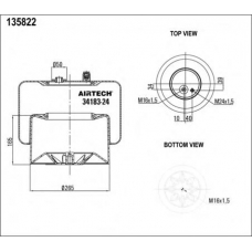 34183-24 K Airtech Кожух пневматической рессоры