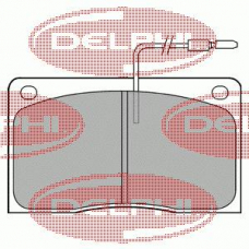 LP568 DELPHI Комплект тормозных колодок, дисковый тормоз