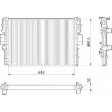 350213016000 MAGNETI MARELLI Радиатор, охлаждение двигателя