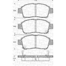 363702161054 MAGNETI MARELLI Комплект тормозных колодок, дисковый тормоз