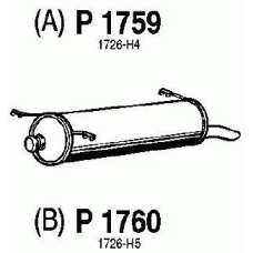 P1760 FENNO Глушитель выхлопных газов конечный