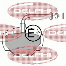 LP475 DELPHI Комплект тормозных колодок, дисковый тормоз