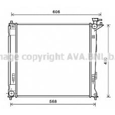 HY2284 AVA Радиатор, охлаждение двигателя