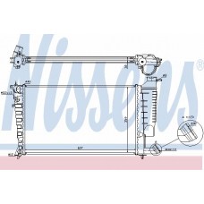 61318A NISSENS Радиатор, охлаждение двигателя