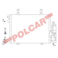 6060K81X POLCAR Skraplacze klimatyzacji