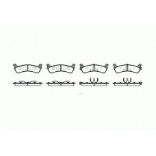 0617.12 REMSA Комплект тормозных колодок, дисковый тормоз