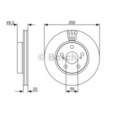 0 986 479 564 BOSCH Тормозной диск