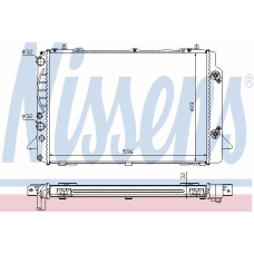 60471A NISSENS Радиатор, охлаждение двигателя