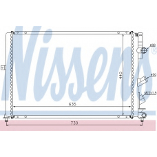 63841 NISSENS Радиатор, охлаждение двигателя