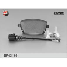 BP43116 FENOX Комплект тормозных колодок, дисковый тормоз