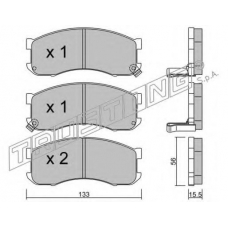 409.0 TRUSTING Комплект тормозных колодок, дисковый тормоз