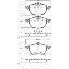 363702161032 MAGNETI MARELLI Комплект тормозных колодок, дисковый тормоз