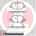 25410.145.1 ZIMMERMANN Комплект тормозных колодок, дисковый тормоз