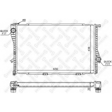 10-25044-SX STELLOX Радиатор, охлаждение двигателя