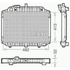 DRM17010 DENSO Радиатор, охлаждение двигателя