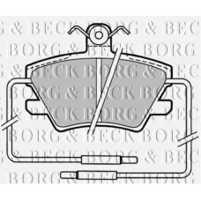 BBP1319 BORG & BECK Комплект тормозных колодок, дисковый тормоз