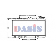 070670N AKS DASIS Радиатор, охлаждение двигателя