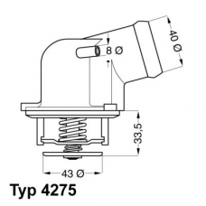 4275.87D WAHLER Термостат, охлаждающая жидкость