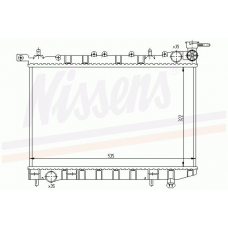 62974 NISSENS Радиатор, охлаждение двигателя