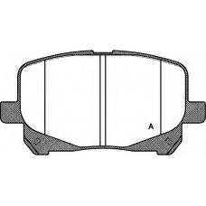 BPA0621.10 OPEN PARTS Комплект тормозных колодок, дисковый тормоз