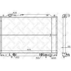 10-25955-SX STELLOX Радиатор, охлаждение двигателя
