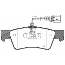 BPA1187.02 OPEN PARTS Комплект тормозных колодок, дисковый тормоз