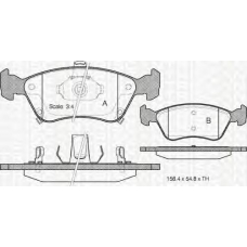 8110 13018 TRIDON Brake pads - front