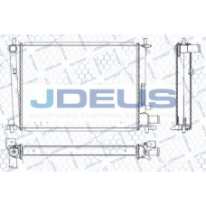 RA0120850 JDEUS Радиатор, охлаждение двигателя