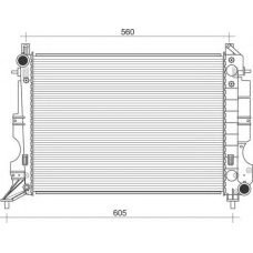 350213114700 MAGNETI MARELLI Радиатор, охлаждение двигателя