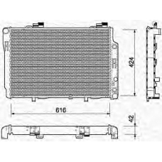 350213743000 MAGNETI MARELLI Радиатор, охлаждение двигателя