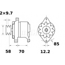 MG 521 MAHLE Генератор