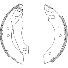 4051.00 REMSA Комплект тормозных колодок