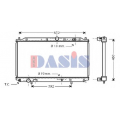 141310N AKS DASIS Радиатор, охлаждение двигателя